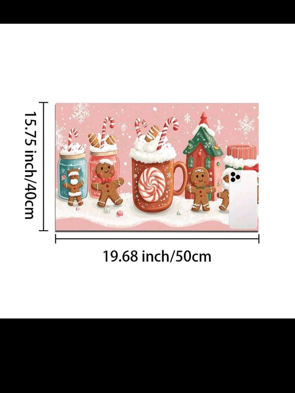 Gingerbread Silicone Absorbent Non Slip Mat - Picture 5 of 8